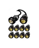 10PCS COB DRL Daytime Running Light Fog Lamp, 9W 12V 18MM  Reversing Parking Signal Lamp 